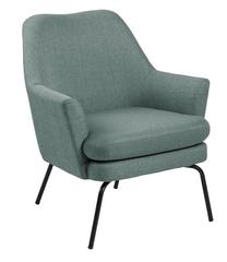 Krėslas Chissy, juodas/žalias, 74 cm x 73 cm x 83 cm