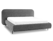 Lova pusantros vietos Pointt Breona 04, 140 x 200 cm, pilka, be čiužinio, su grotelėmis