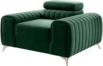 Krėslas Laurence Nube 35, tamsiai žalia/žalia, 97 cm x 125 cm x 105 cm