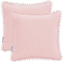 Pagalvės užvalkalas Restilo Meadore, šviesiai rožinė, 45 cm x 45 cm, 2 vnt.