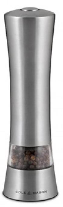 Druskos ir pipirų malūnėlis Cole and Mason, sidabro