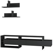 Svetainės baldų komplektas Kalune Design Gara, vidaus, antracito