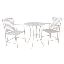 Lauko baldų komplektas Home4you Jasmine, baltas, 2 vietų