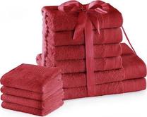 Vonios rankšluosčių rinkinys Restilo Amari 23847, raudonas, 140 cm x 70 cm, 10 vnt.