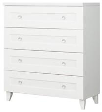 Komoda Bodzio Majorka MA26-BI, balta, 90 cm x 44 cm x 103 cm