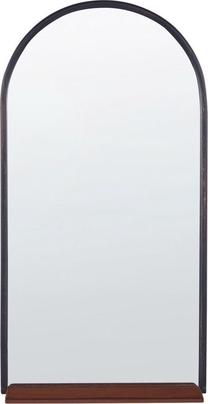 Veidrodis Beliani Domme!, kabinamas, 40 cm x 67 cm, juoda/vario