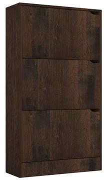 Batų dėžė VLX 338129, tamsiai ruda, 59 cm x 24 cm x 105 cm