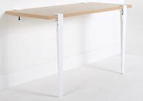 Kosmetinis staliukas Kalune Design Thetis 631LGG1278, balta/medžio, 90 cm x 45 cm x 75 cm