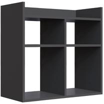 Batų lentyna Kalune Design Vista 935CMN1803, antracito, 35.6 cm x 75.6 cm x 72 cm