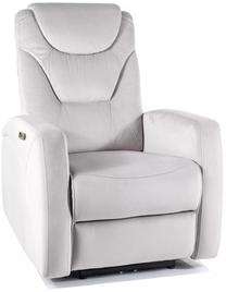 Atlošiamas krėslas Kronos, šviesiai pilka, 94 cm x 79 cm x 107 cm