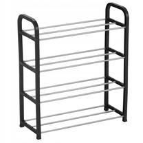 Batų lentyna, sidabro/juoda, 18.5 cm x 40 cm x 58.5 cm