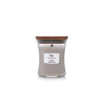 Žvakė, aromatinė WoodWick Fireside, 65 h, 275 g, Pilka