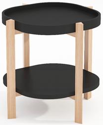 Kavos staliukas Home4you Norah, juoda, 40 cm x 40 cm x 60 cm