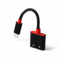 Adapteris Mocco MO-AD-TYPC2-35-BK, USB Type C/3.5 mm (AUX), juoda/raudona