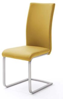 Valgomojo kėdė MCakcent Paulo 1, matinė, geltona, 58 cm x 42 cm x 102 cm