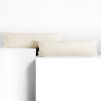 Pagalvės užvalkalas Restilo Amber, balta, 120 cm x 20 cm
