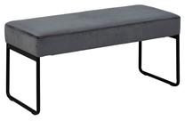 Suoliukas Xenia, juoda/tamsiai pilka, 38 cm x 95 cm x 46 cm