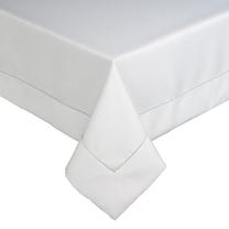 Staltiesė stačiakampė OGS-01, balta/sidabro, 150 x 400 cm