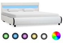 Lova pusantros vietos VLX Bed Frame, 120 x 200 cm, balta, be čiužinio, su grotelėmis