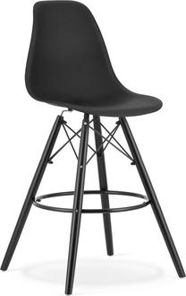 Baro kėdė Leobert Lamal, matinė, juoda, 55 cm x 54 cm x 107.5 cm