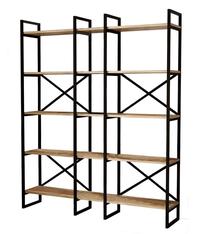 Pastatoma lentyna Kalune Design VG5 - A, juoda/pušies, 30 cm x 143.5 cm x 175 cm