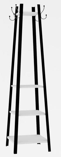 Drabužių kabykla Kalune Design Morcot 495SSE1408, balta, 41 cm x 41 cm x 160 cm