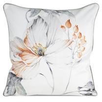 Dekoratyvinės pagalvėlės užvalkalas Amelia, balta/oranžinė/pilka, 60 cm x 60 cm
