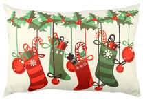 Kalėdinė dekoratyvinė pagalvėlė Mioli Decor, įvairių spalvų, 48 cm x 33 cm