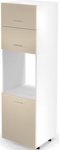 Spintelė Vento, balta/smėlio, 60 cm x 56 cm x 214 cm