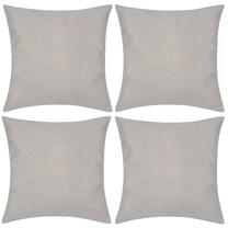 Pagalvės užvalkalas VLX Linen-Look 130939, smėlio, 80 cm x 80 cm, 4 vnt.