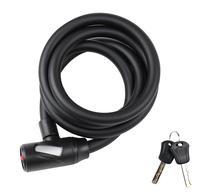 Dviračio spyna Outliner FSBYL, juoda, 1500 mm