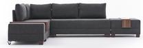 Kampinė sofa Hanah Home Fly, antracito, kairinė, 280 x 210 cm x 70 cm