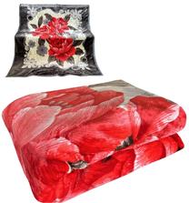 Pledas KW-125, raudonas/pilkas, 160 cm x 210 cm