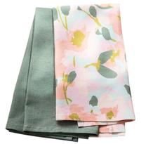 Virtuvinių rankšluosčių rinkinys Homla Gea 740916, žalias/įvairių spalvų, 65 cm x 45 cm, 2 vnt.