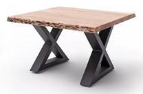 Kavos staliukas MC Akcent Cartagena, antracito/medžio, 75 cm x 75 cm x 45 cm