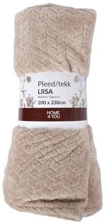 Pledas 4Living Liisa, šviesiai ruda, 230 cm x 220 cm