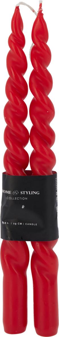 Žvakė, kūginė, 8.5 h, 2 vnt., Raudona