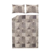 Patalynės užvalkalų komplektas Domoletti Seti Mariel, ruda/smėlio, 160 x 200 cm