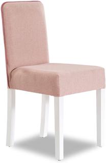 Valgomojo kėdė Kalune Design Summer 813CLK3898, balta/šviesiai rožinė, 50 cm x 43 cm x 87 cm