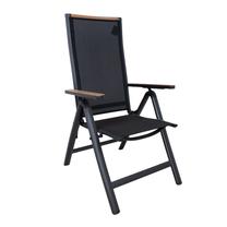 Lauko baldų komplektas Home4you Tomson, pilkas, 6 vietų