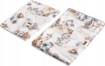 Vaikiškas patalynės užvalkalų komplektas Sensillo, mėlyna/ruda/balta, 100 x 135 cm