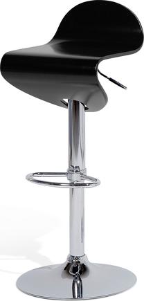 Baro kėdė Beliani Liverpool, blizgi, juoda, 40 cm x 42 cm x 94 cm