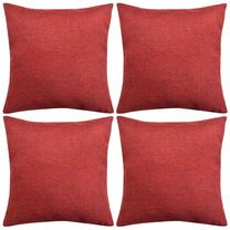 Dekoratyvinė pagalvėlė VLX Cushion Covers, raudona, 50 cm x 50 cm, 4 vnt.