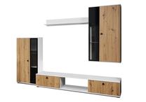 Sekcija ADRK Salia, juoda, 240 cm x 30.7 cm x 180 cm, 4 vnt.