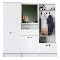 Prieškambario baldų komplektas Kalune Design M2 - 1558, vidaus, baltas