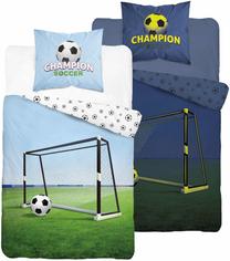 Vaikiškas patalynės užvalkalų komplektas PPE-122, mėlyna/balta/žalia, 160 x 200 cm