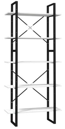 Lentyna VLX Book 3081994, balta/juoda, 30 cm x 80 cm x 105 cm