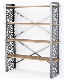 Pastatoma lentyna Kalune Design Sultan 756FRN3608, riešuto, 35 cm x 120 cm x 148.5 cm