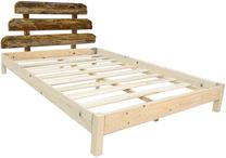 Lova viengulė Kalune Design Lotus x Country Lacquared, 90 x 190 cm, šviesiai ruda, be čiužinio, su grotelėmis