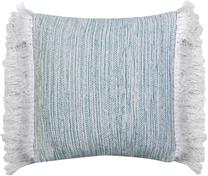 Dekoratyvinė pagalvėlė Kalea, balta/žydra, 45 cm x 45 cm